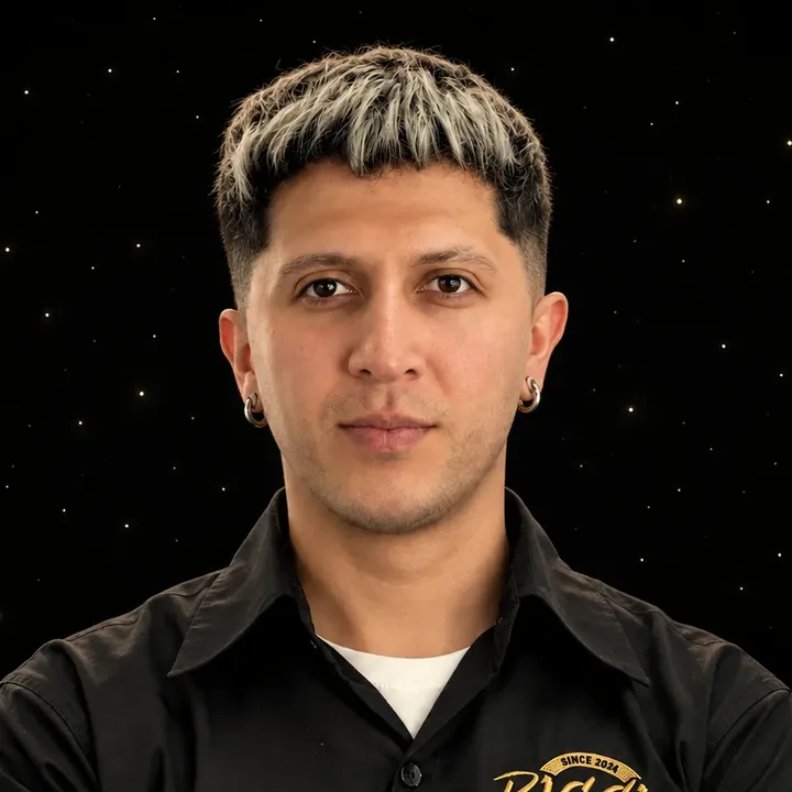 Retrato de Yofri, barbero de La Cima